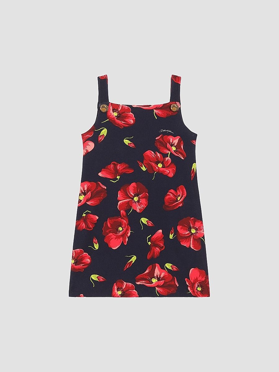 Little Girl's & Girl's Floral Shift Dress - Variante Abbinata - Size 14