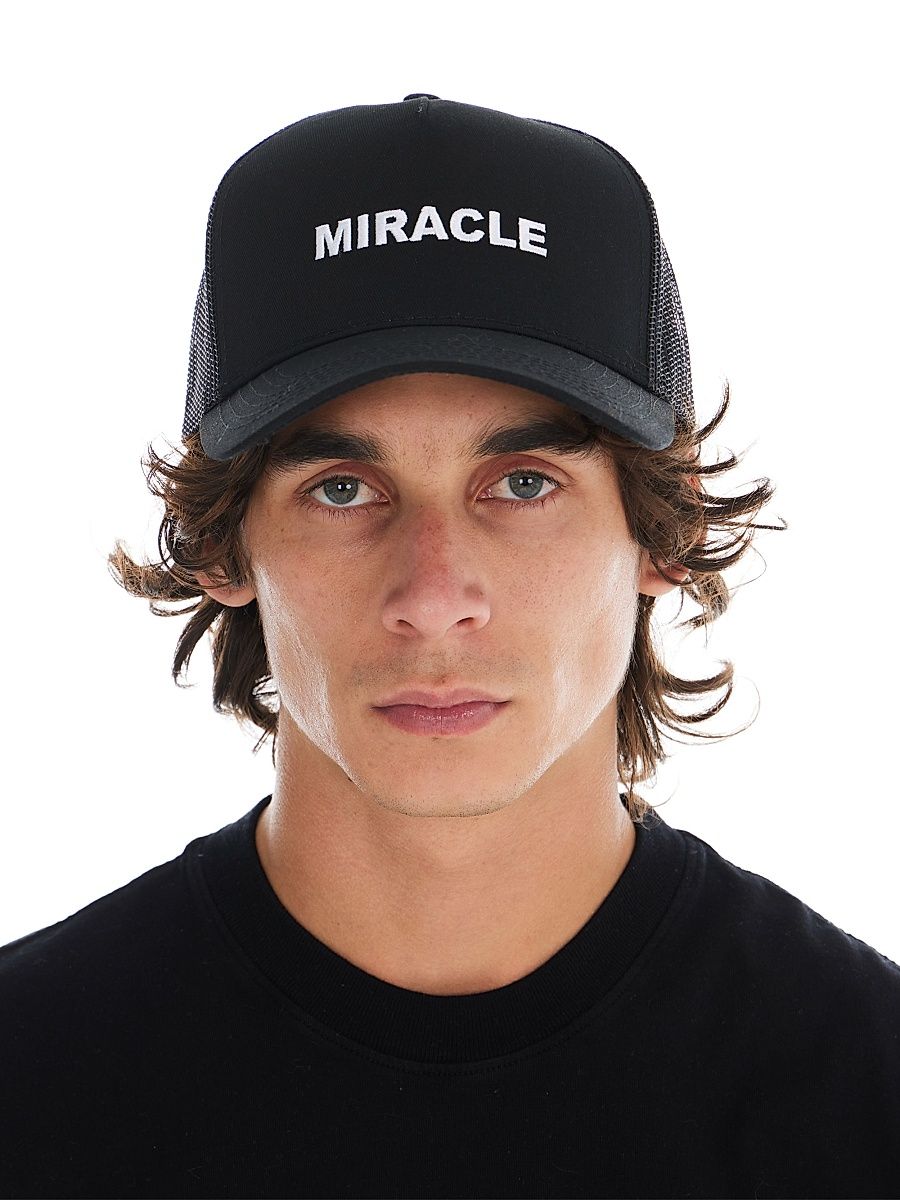 Men's Miracle Cotton-Blend Trucker Hat - Black Canvas