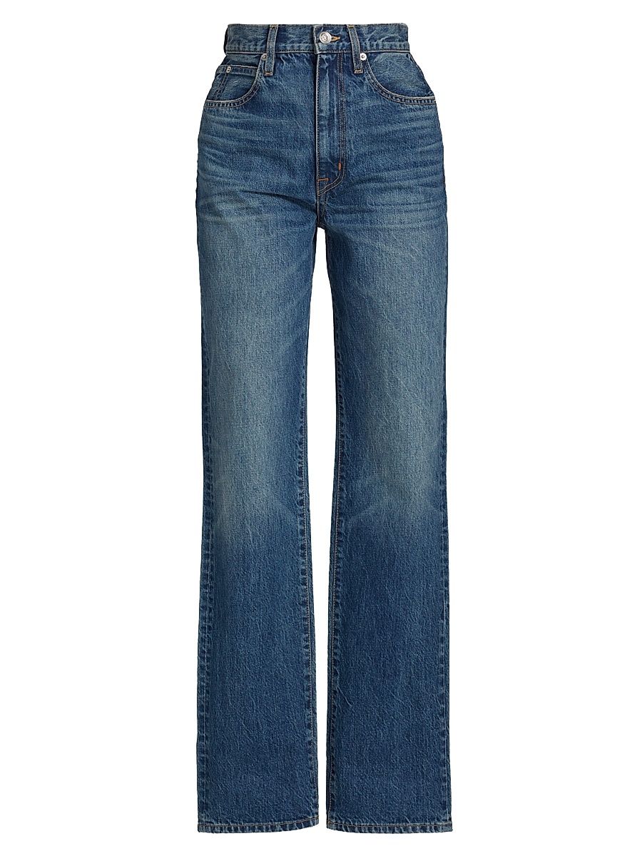 Women's London Turn-Up Straight Jeans - Long Way Home - Size 30