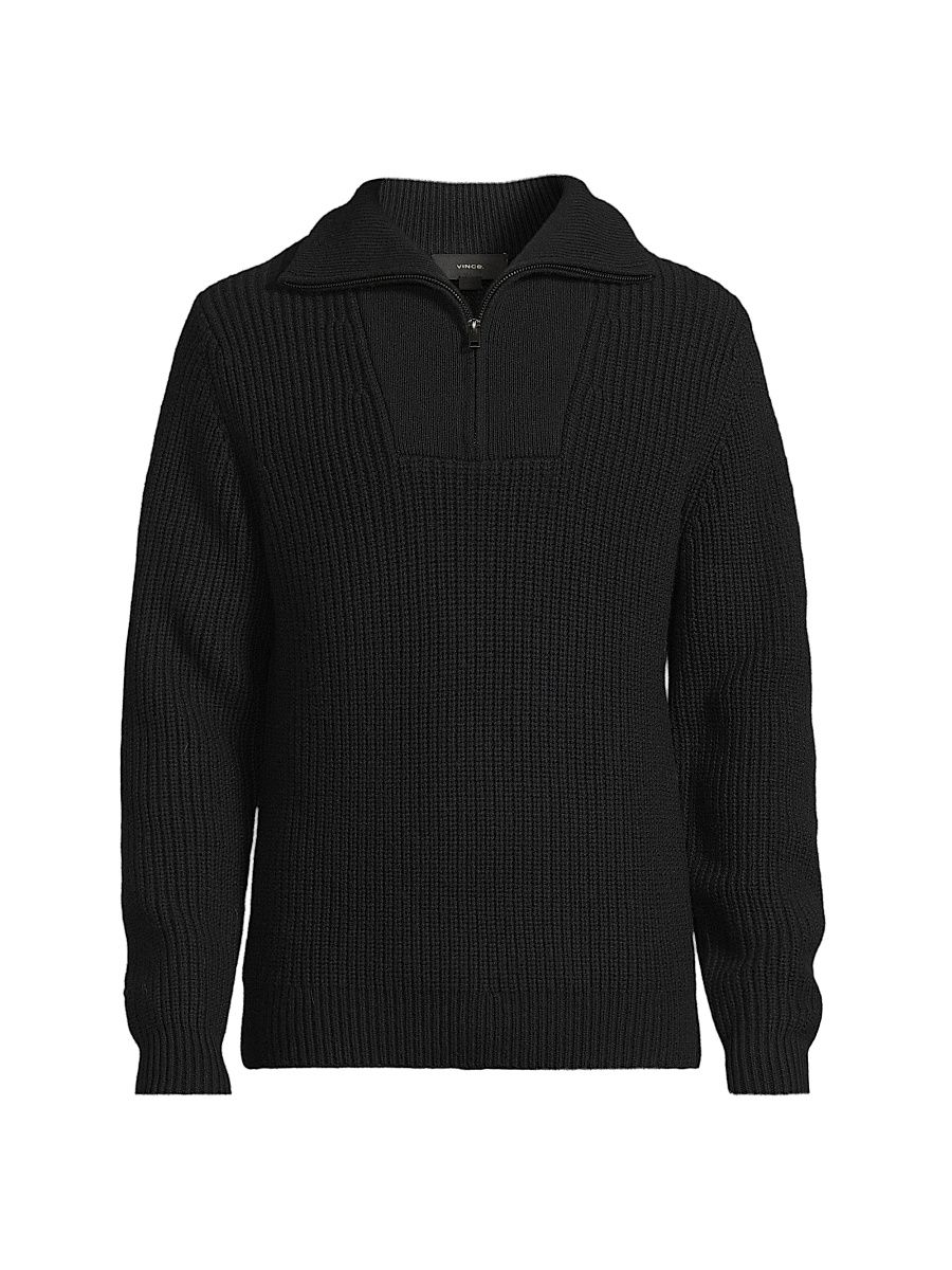 Men's Heirloom Shaker Quarter-Zip Pullover Sweater - Coastal - Size XXL