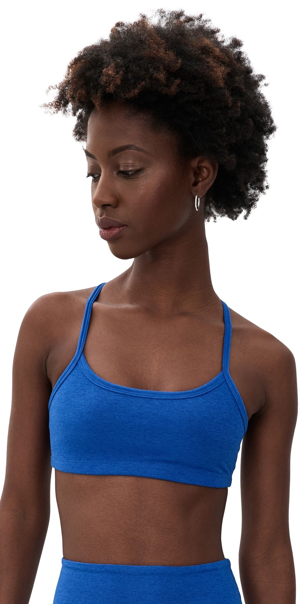 Beyond Yoga Spacedye Slim Racerback Bra Ultra Blue Heather M