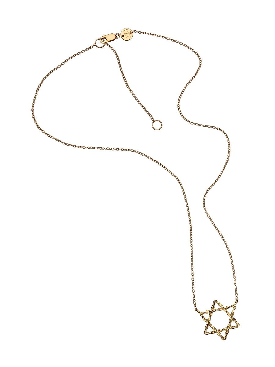 Women's Dov 18K-Yellow-Gold Vermeil Star Of David Pendant Necklace - Gold Vermeil