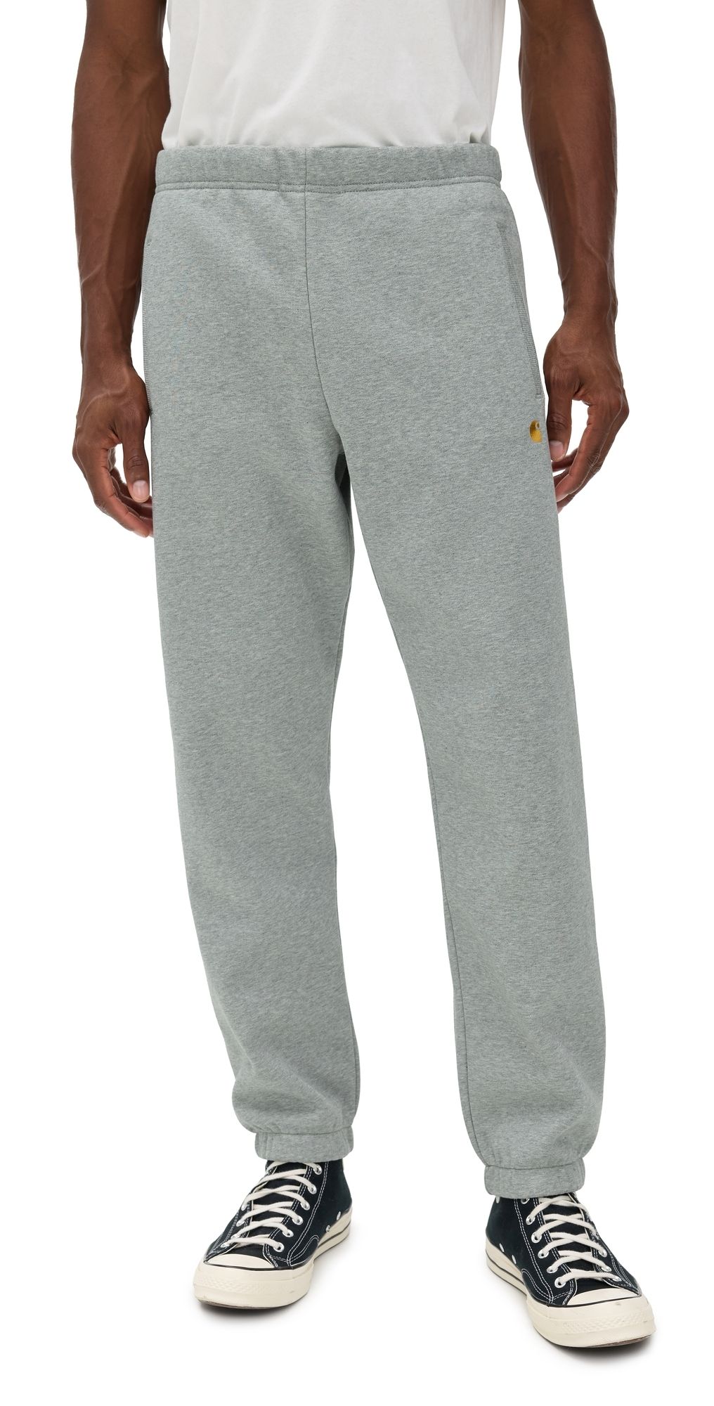 Carhartt WIP Chase Sweatpants Grey Heather/Gold XL