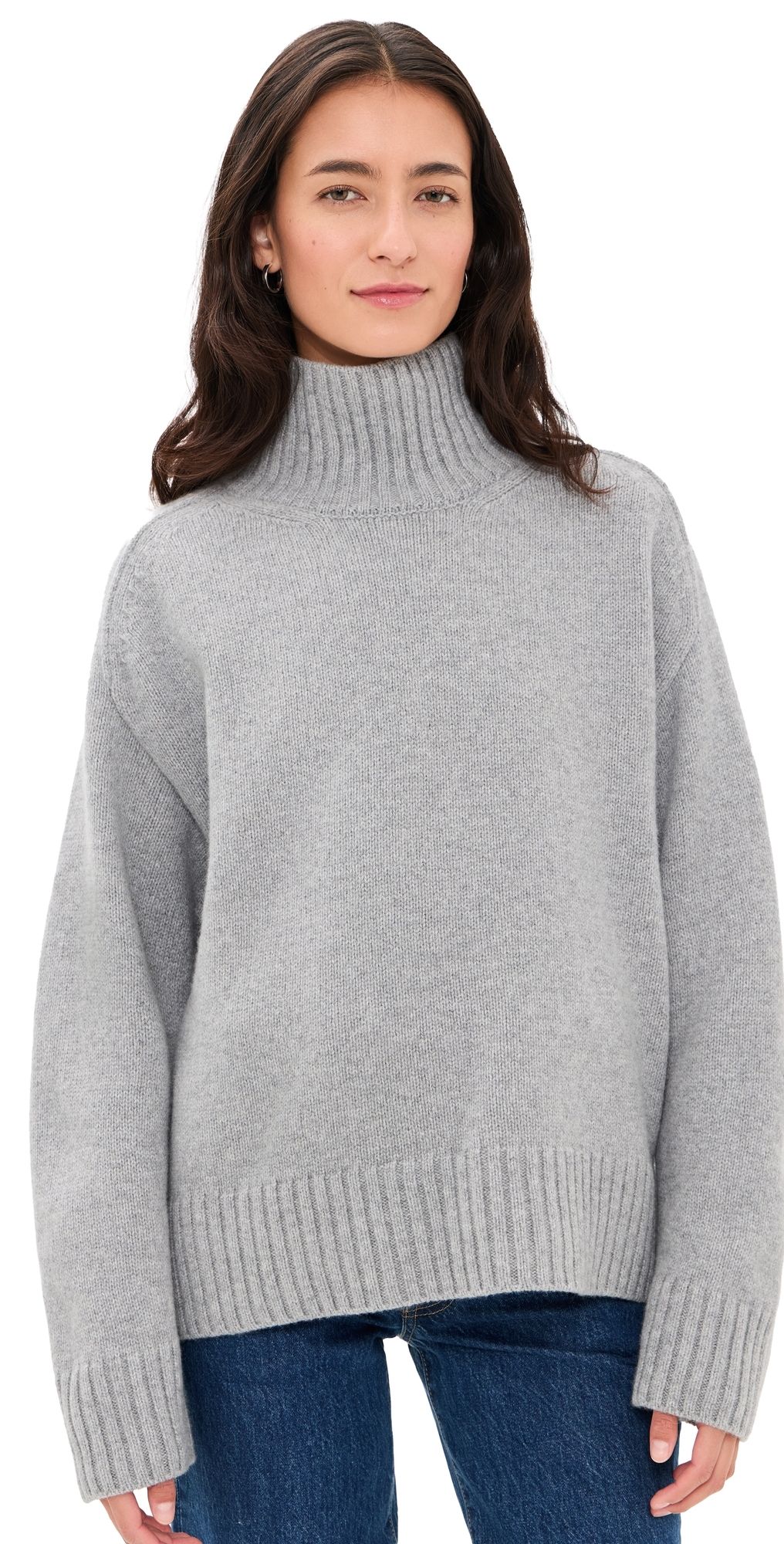 Citizens of Humanity Scout Turtleneck Sweater Heather Grey XL