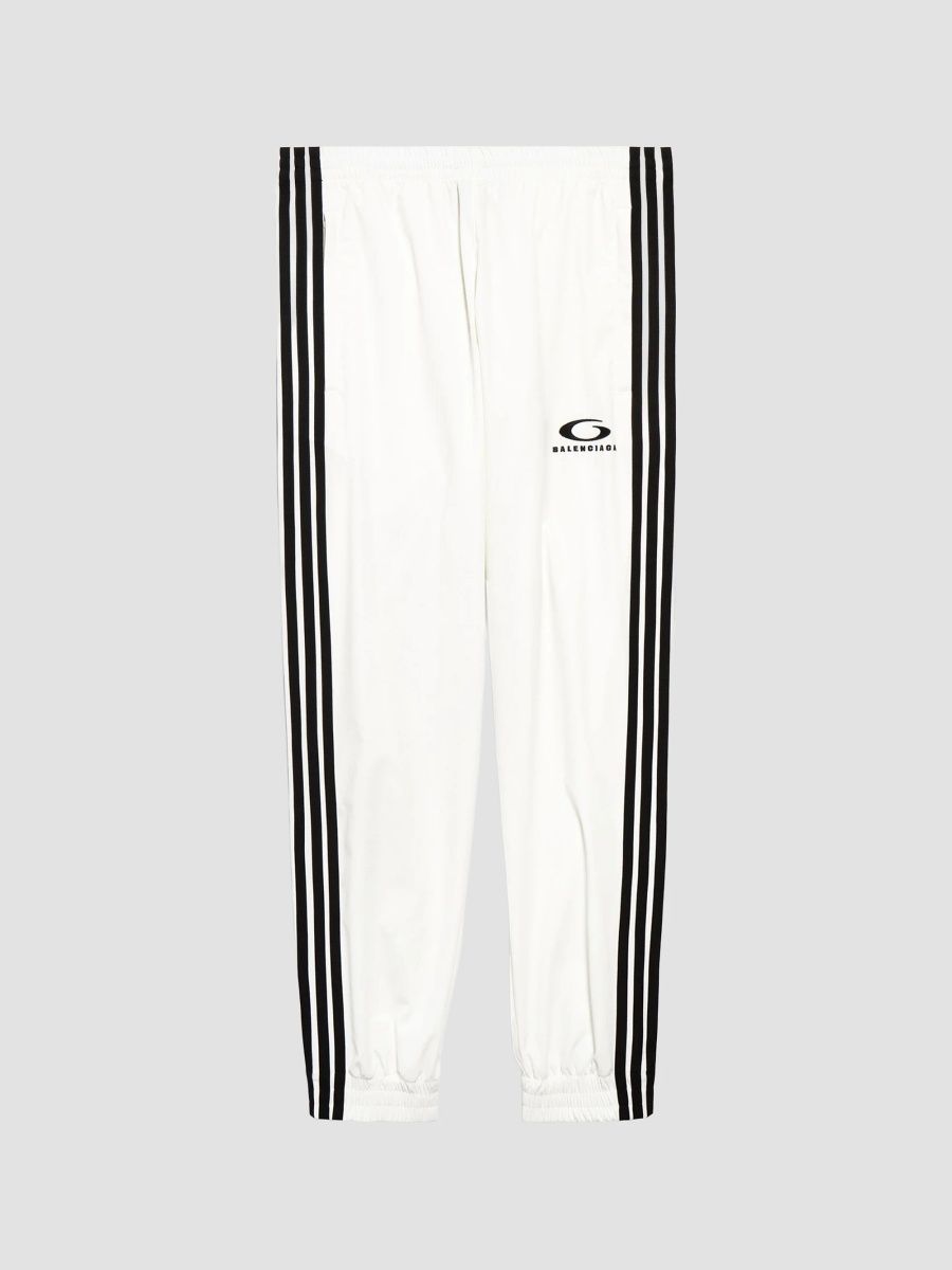 Balenciaga Women's Fitted Tracksuit Pants - White - Size 6