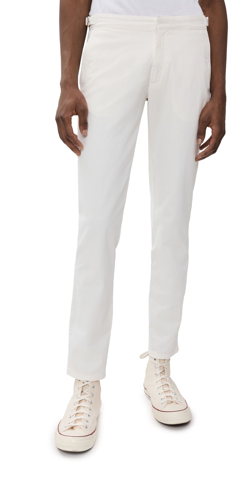 Orlebar Brown Fallon Stretch Cotton Pants Sea Mist 32