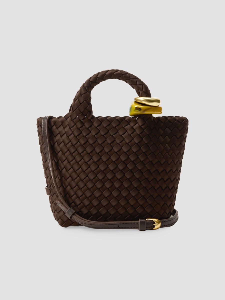 Naghedi Women's St. Barths Petit Beads Tote Bag - Chocolate