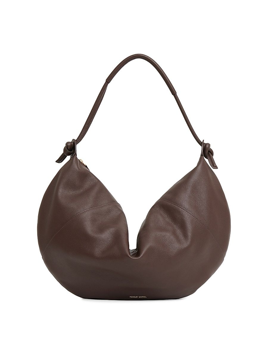 Women's Fortuna Leather Shoulder Bag - Chocolate