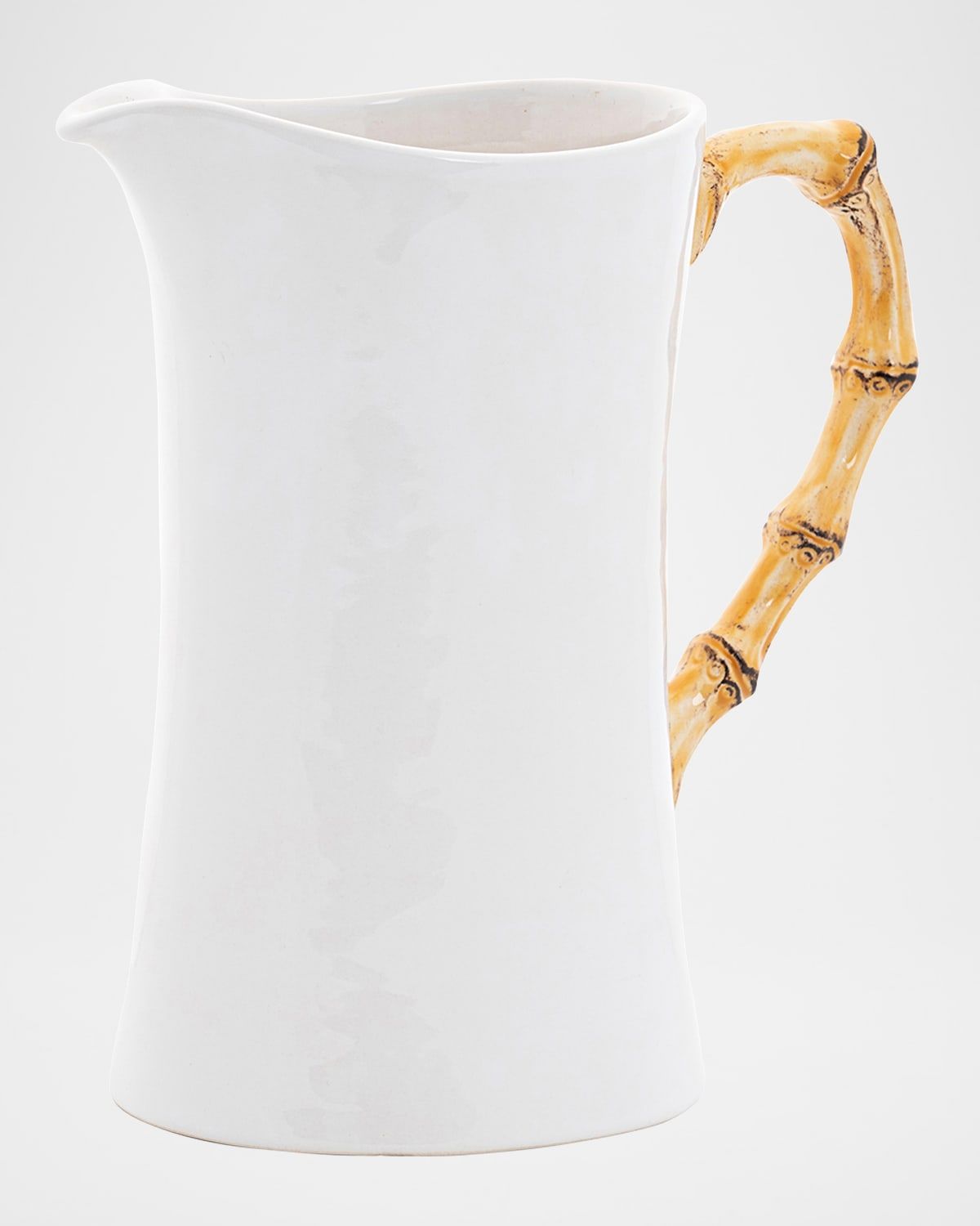 Bamboo Ceramic Large Pitcher - Natural