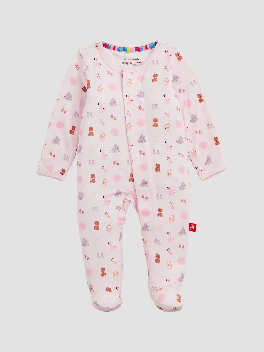 Girl's Baby Girl's Nursery Nostalgia Footie - Pink - Size 18 Months