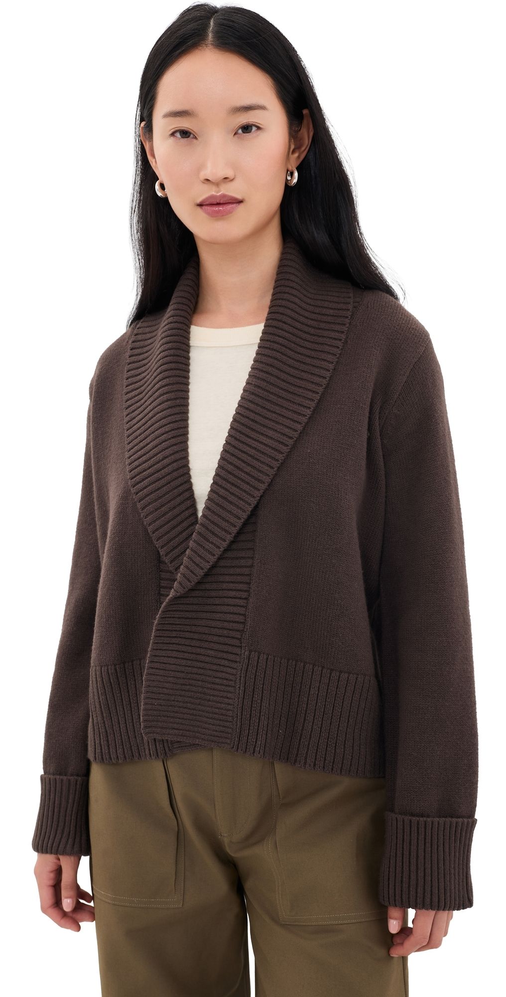 Splendid Aria Sweater Open Jacket Java S