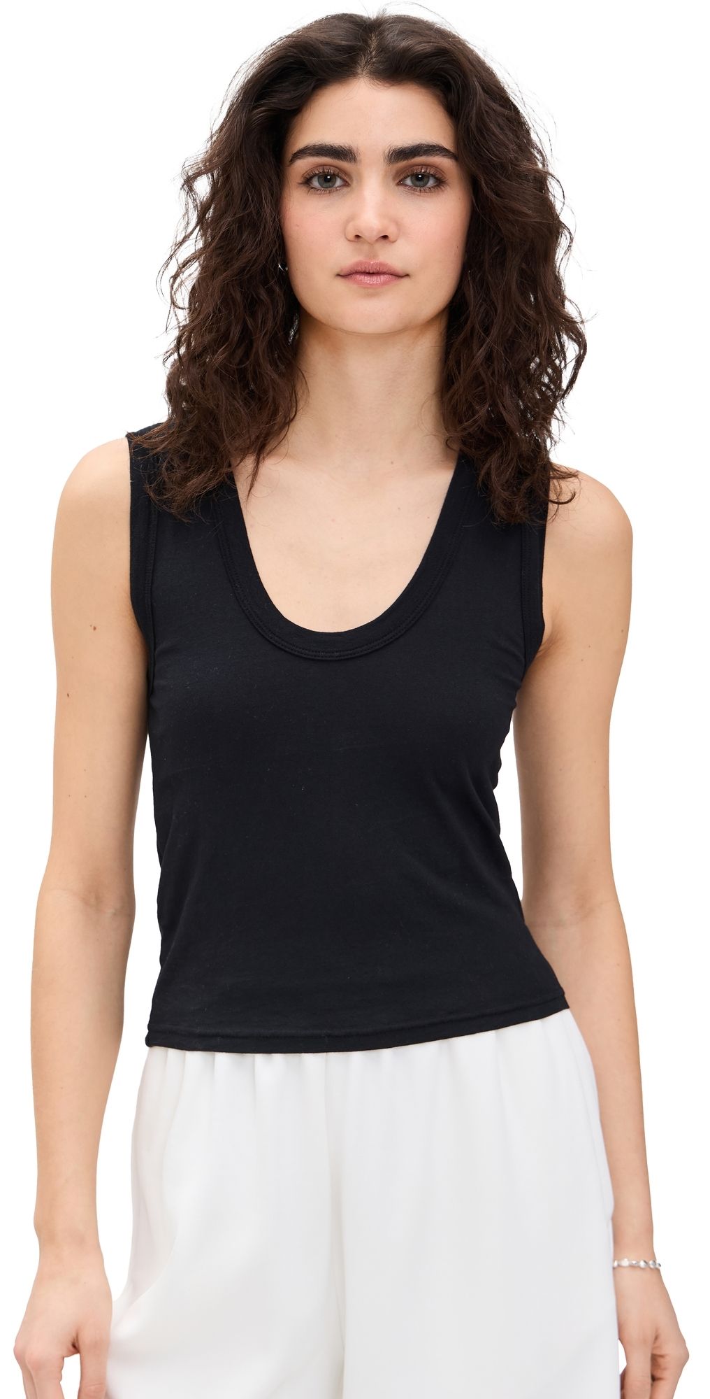 perfectwhitetee Scoop Tank White S