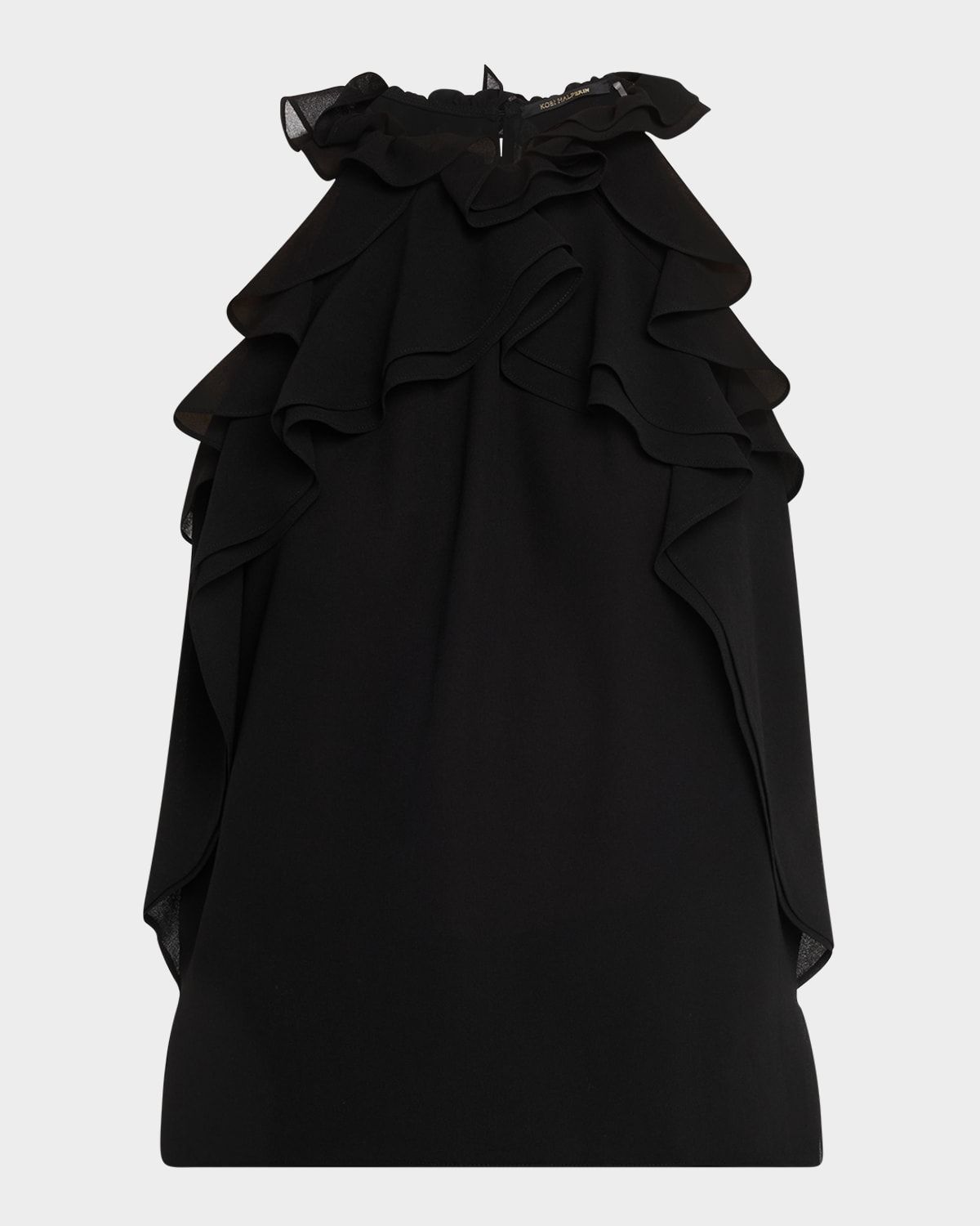Bristol Ruffle Halter Blouse