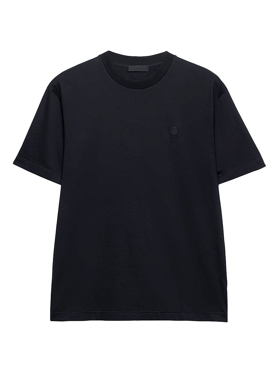 Men's Cotton T-Shirt - Black - Size XL