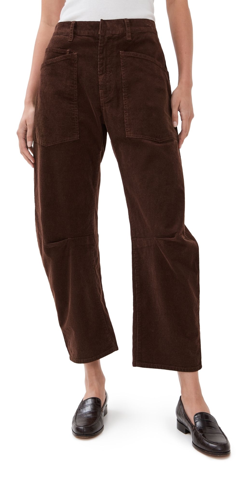 Nili Lotan Shon Corduroy Pants Merlot 8