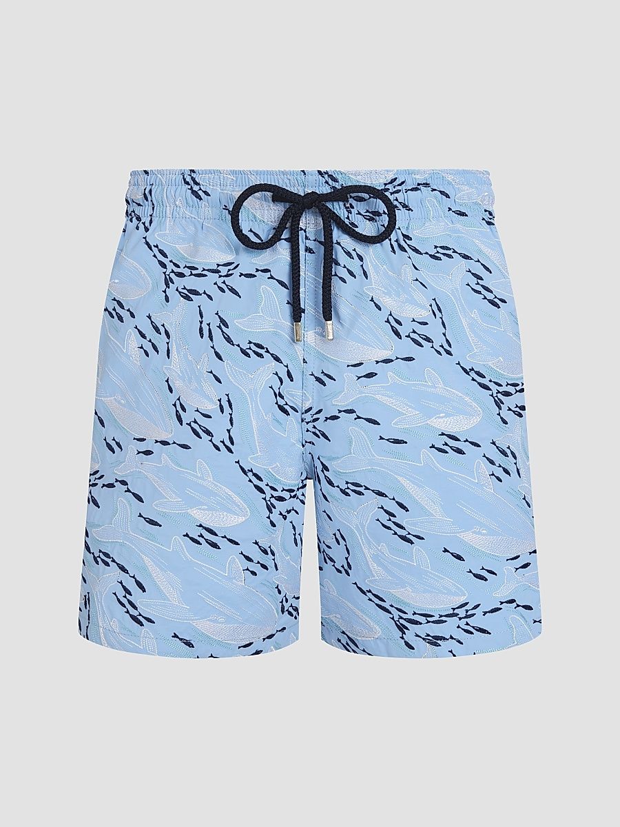 Men's Mistral Nylon Swim Trunks - Blue Flora - Size XXL