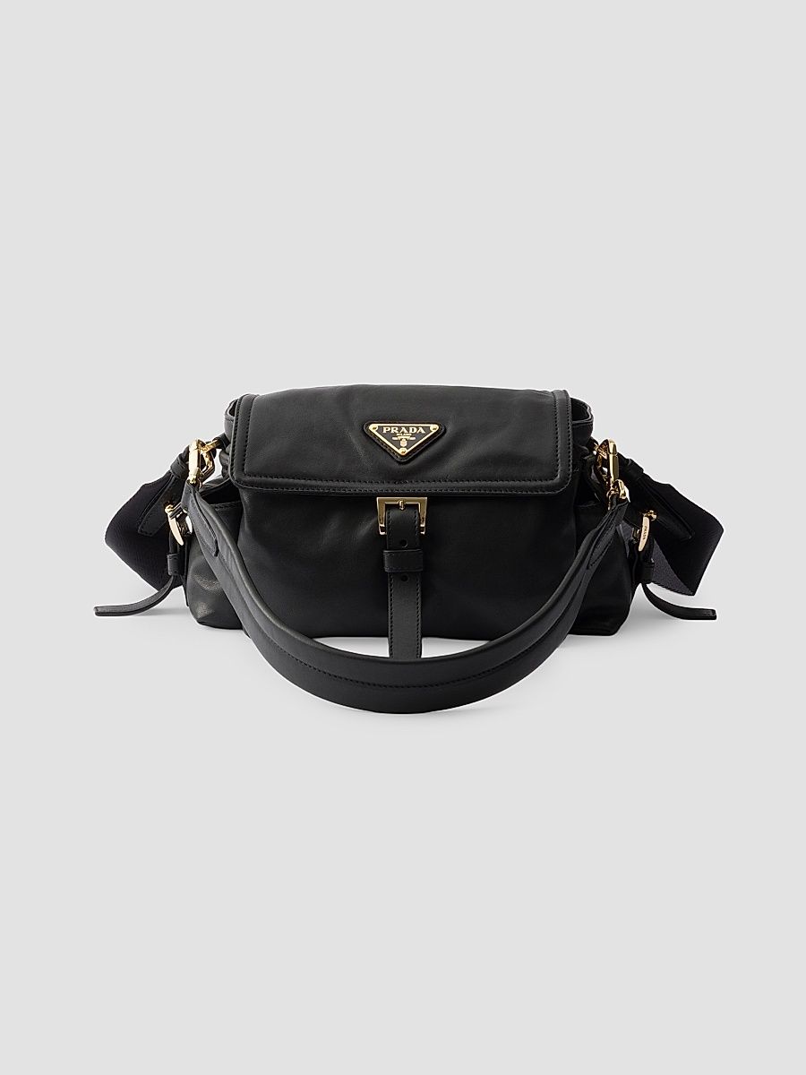 Prada Women's Explore Nappa Leather Mini Top Handle Bag - Black