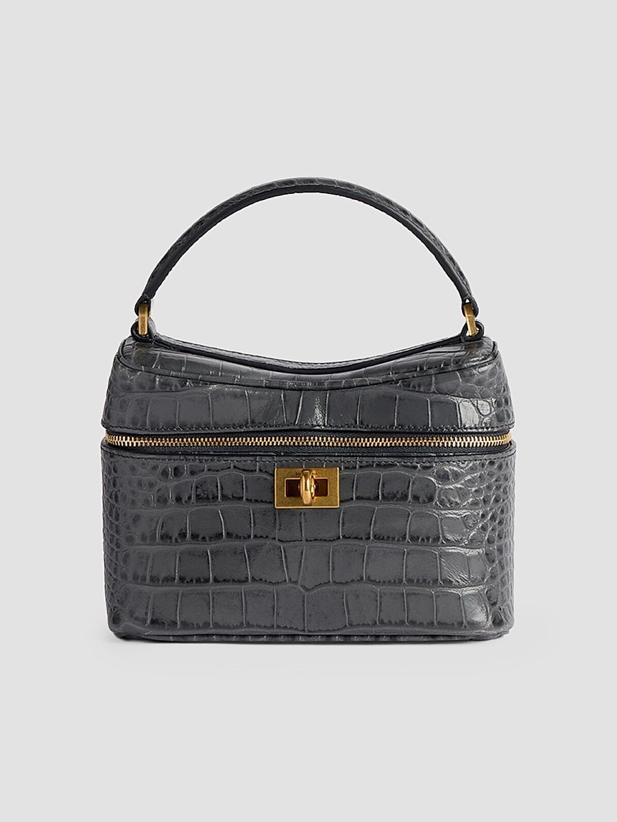 Balenciaga Women's Rodeo Calfskin Vanity Bag - Volcanic Rock