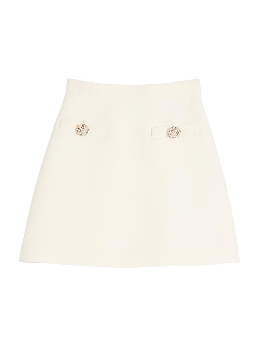 Women's Crepe Couture Skirt - Ivory - Size 0