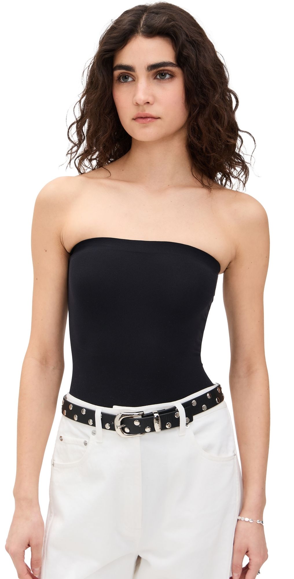 Commando Ballet Strapless Thong Bodysuit Black One Size