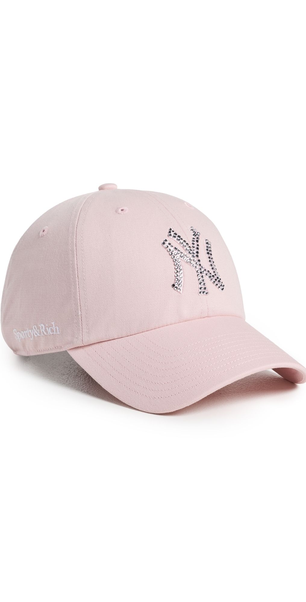 Sporty & Rich Yankees Krystal Hat Candy/White One Size