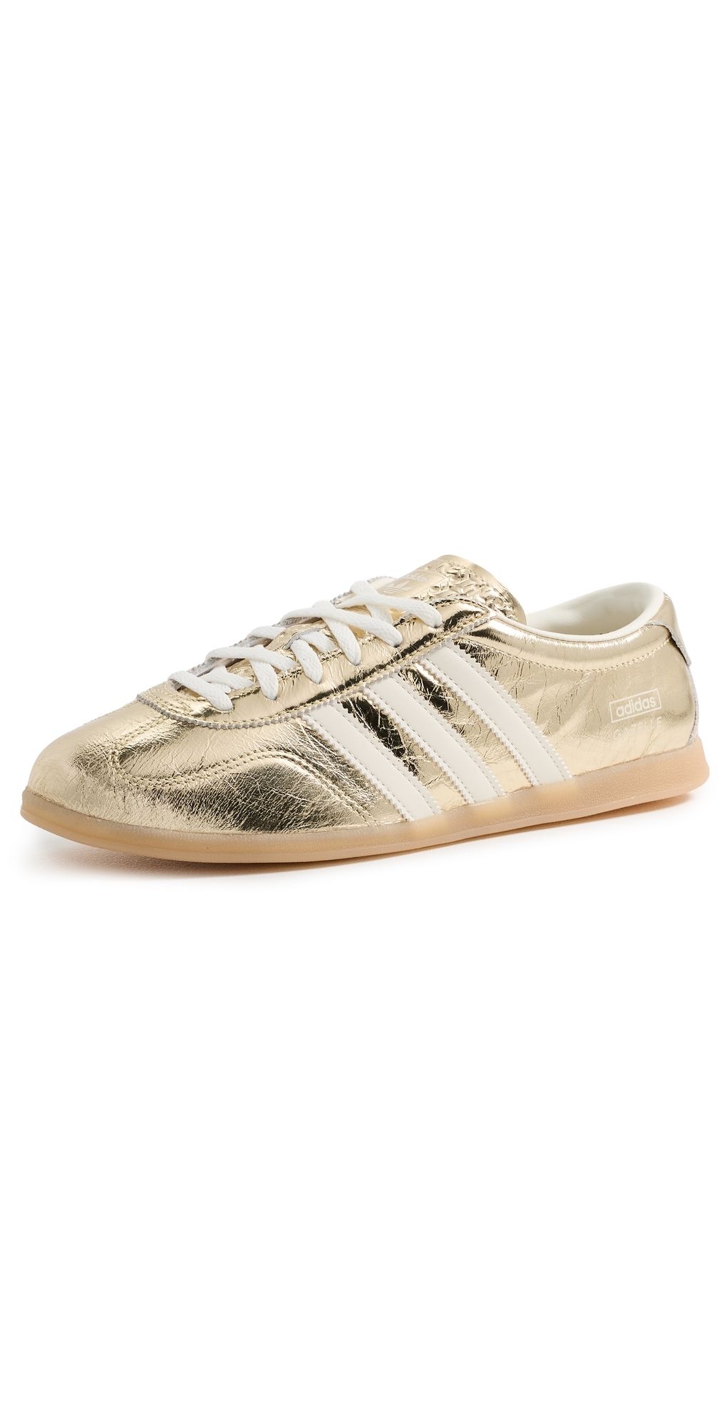 adidas Gazelle Lo Pro Sneakers Gold Met/Off White/Gum 3 10.5