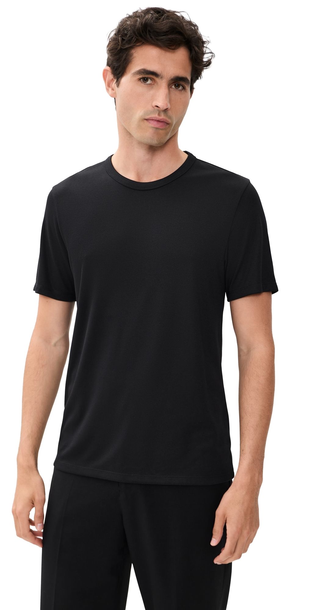 Theory Essential Anemone Tee Black M