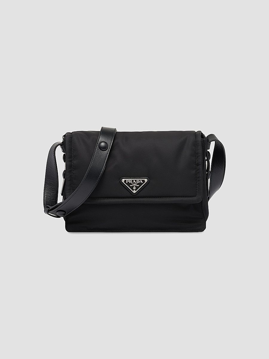 Prada Women's Small Padded Re-Nylon Shoulder Bag - Black
