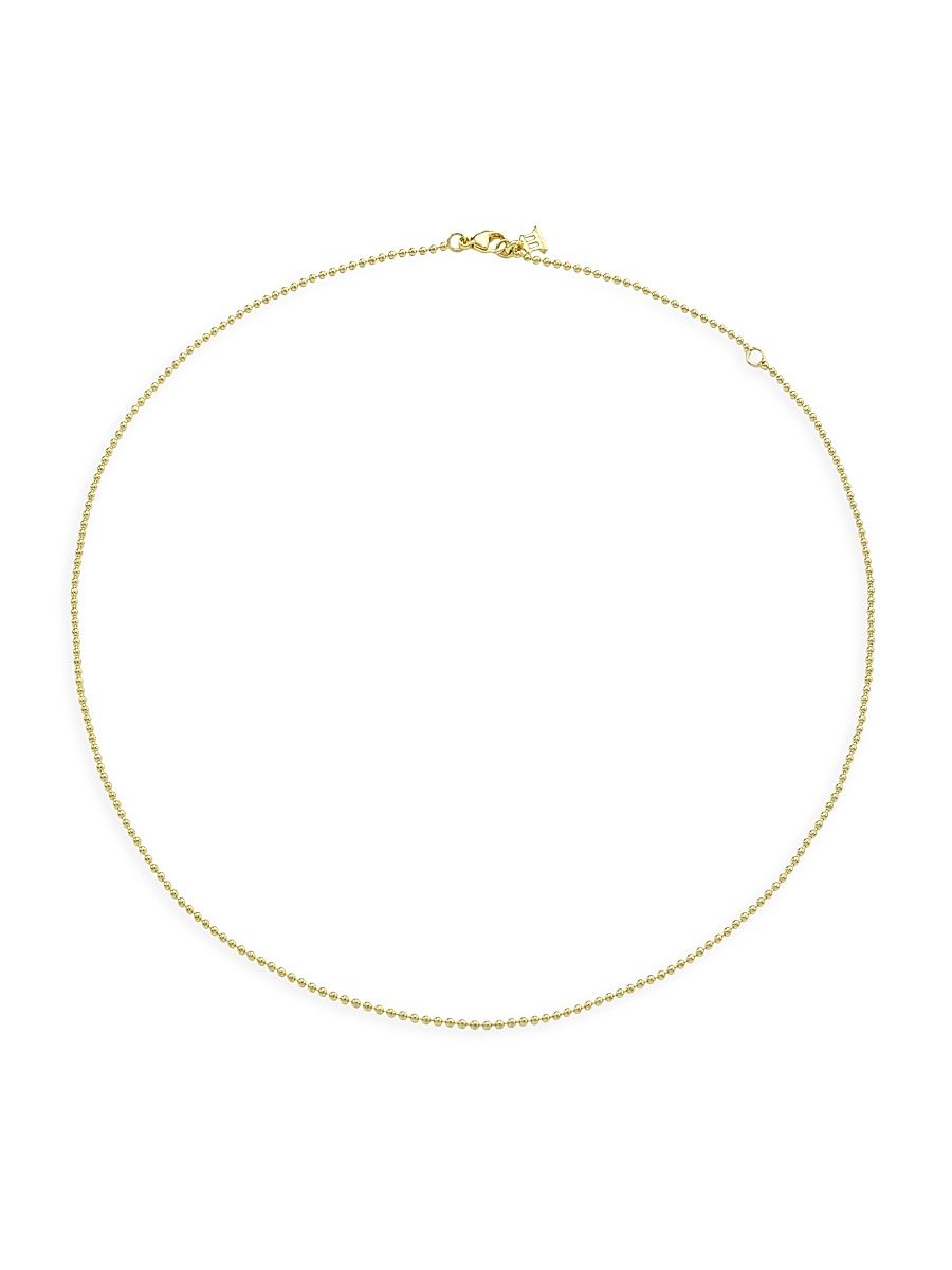 Women's Florence86 18K Yellow Gold Ball Necklace Chain - Yellow Gold - Size 18