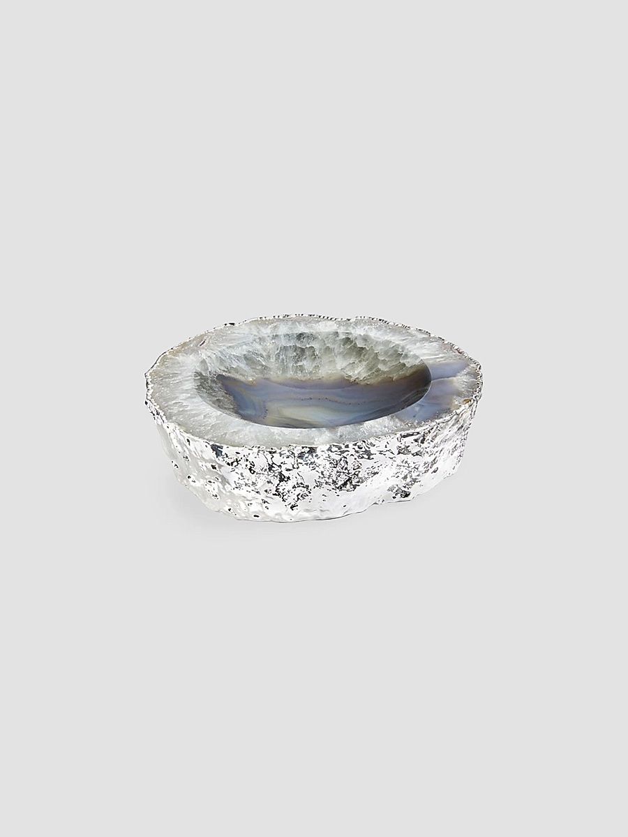 ANNA New York Cascita Gemstone Bowl - Silver