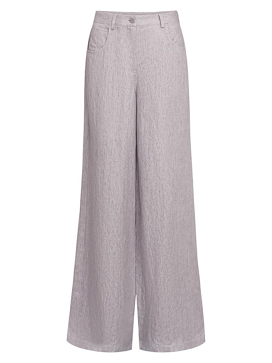 Women's Tiny Dancer Wide-Leg Pants - Light Heather Grey - Size 4