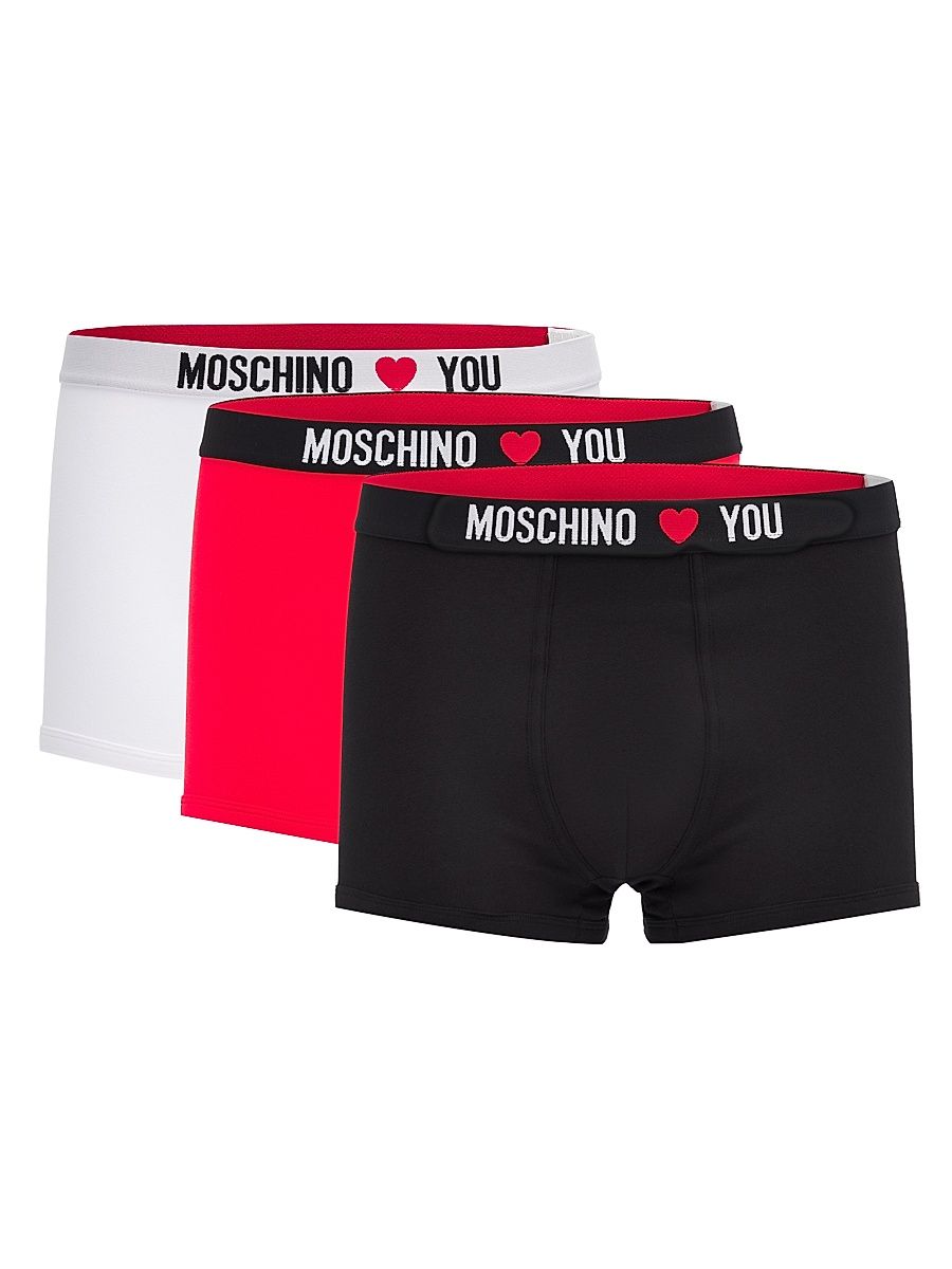 Men's My Valentine Stretch-Jersey Variety Boxer Briefs 3-Pack - Size XL
