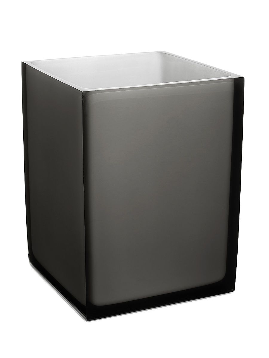 Hollywood Acrylic Wastebasket - Smoke