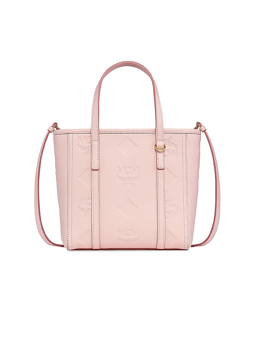 Women's Mini Toni Visetos Cotton Shopper Tote Bag - Lotus Pink