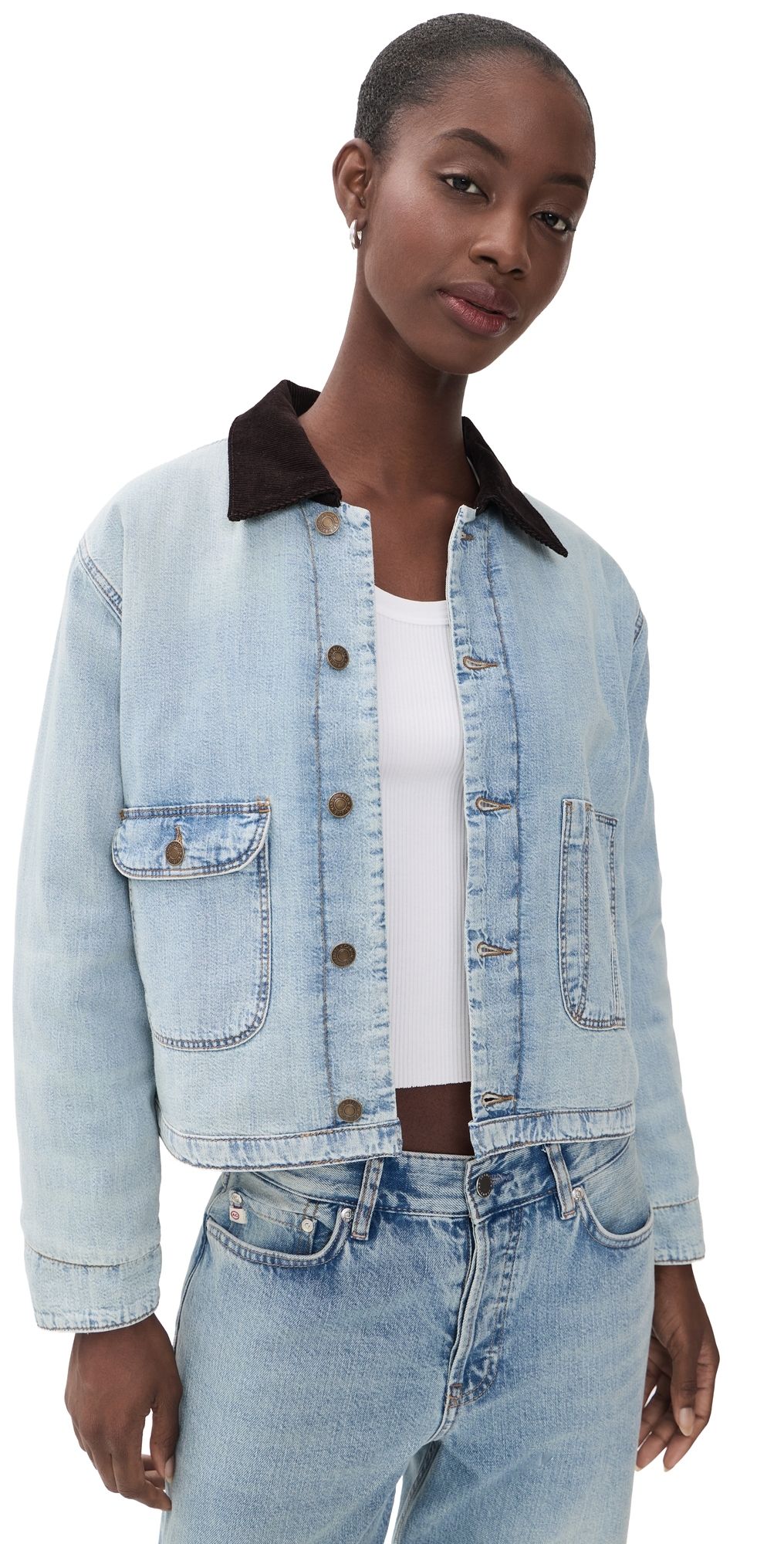 RE/DONE Canyon Denim Jacket Love Letter Blue L
