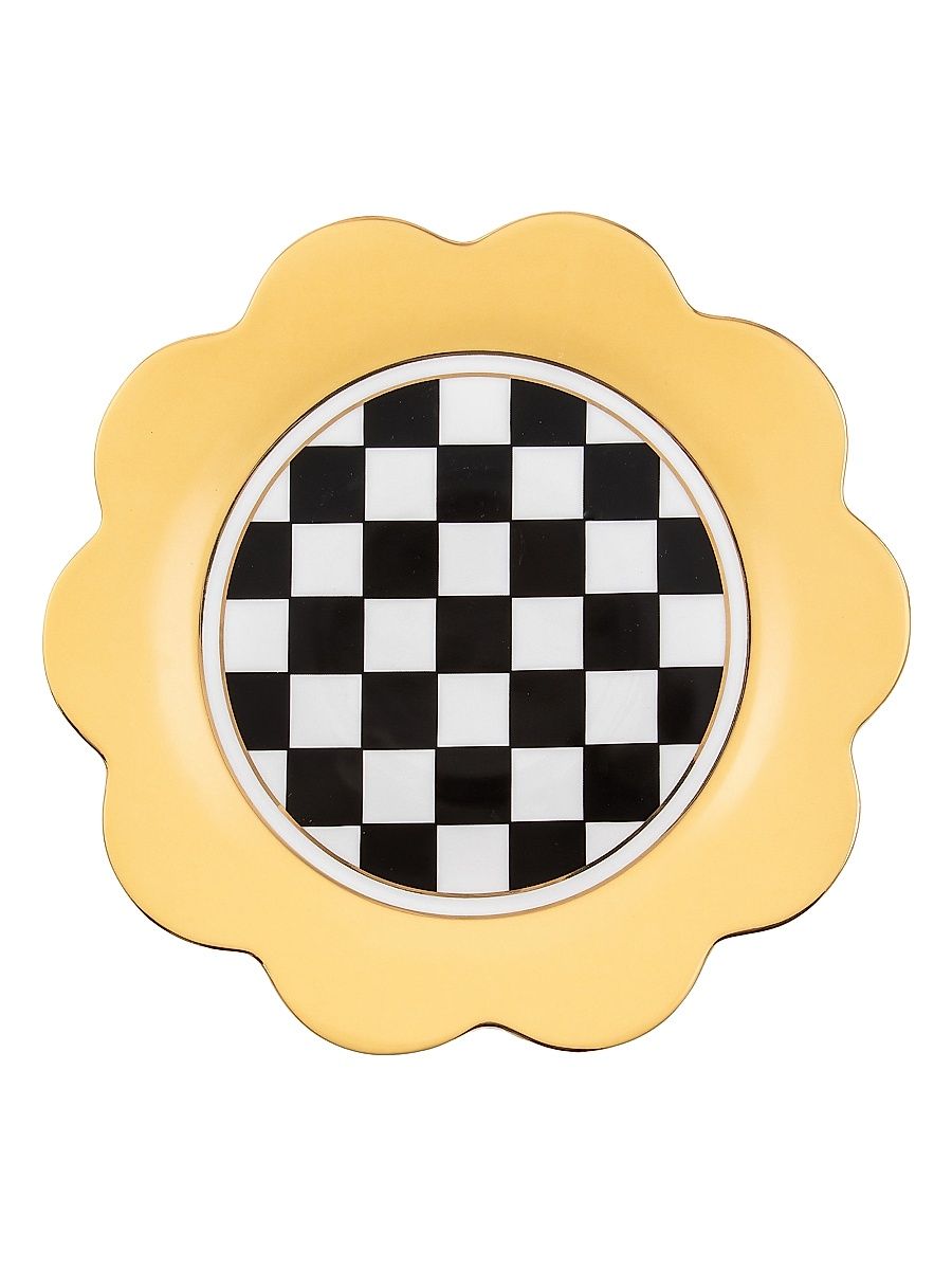 Butterfly Toile Buttercream Dinner Plate - Butter Cream