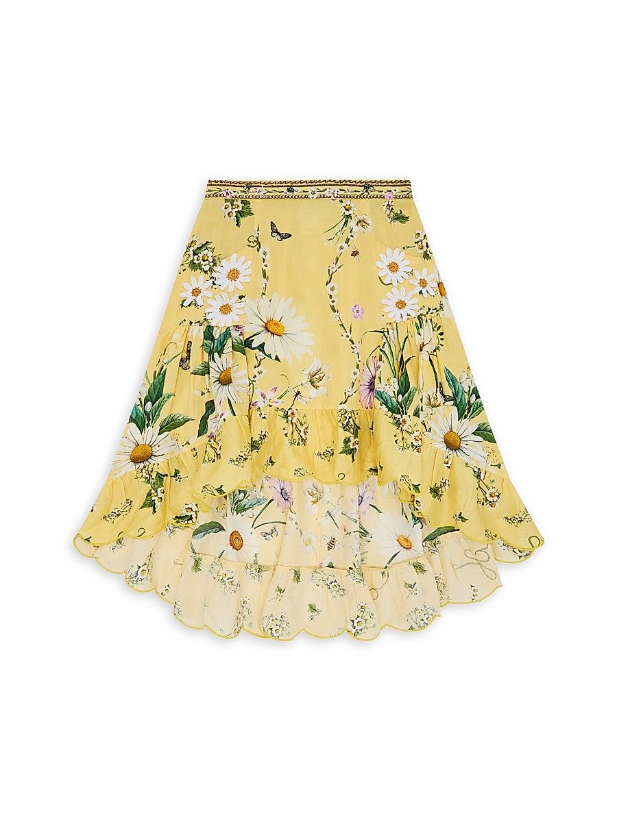Little Girl's & Girl's Daisy Chains Hi-Low Skirt - Daisy Chains - Size 10