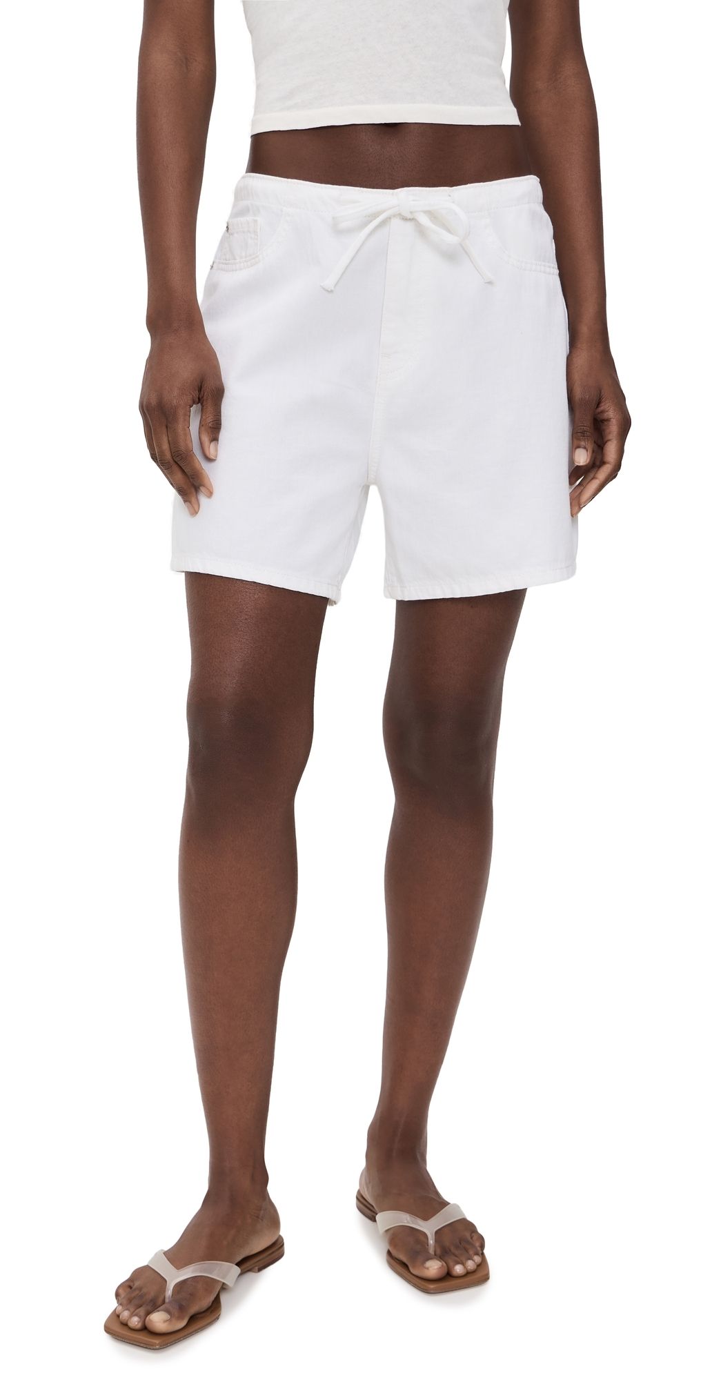 WARP + WEFT The Big Easy Pull On Shorts Easy Optic 32