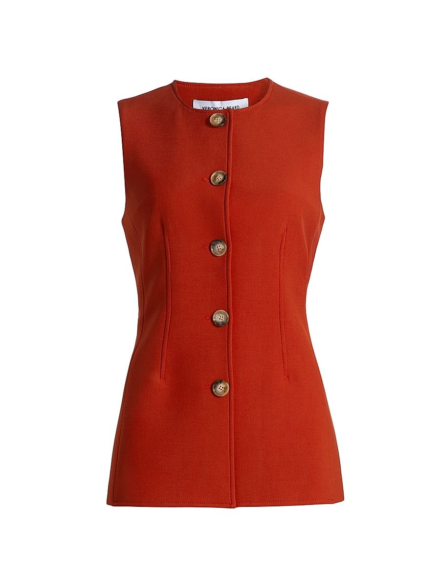 Women's Jessup Tailored Vest - Carnelian Red - Size 16