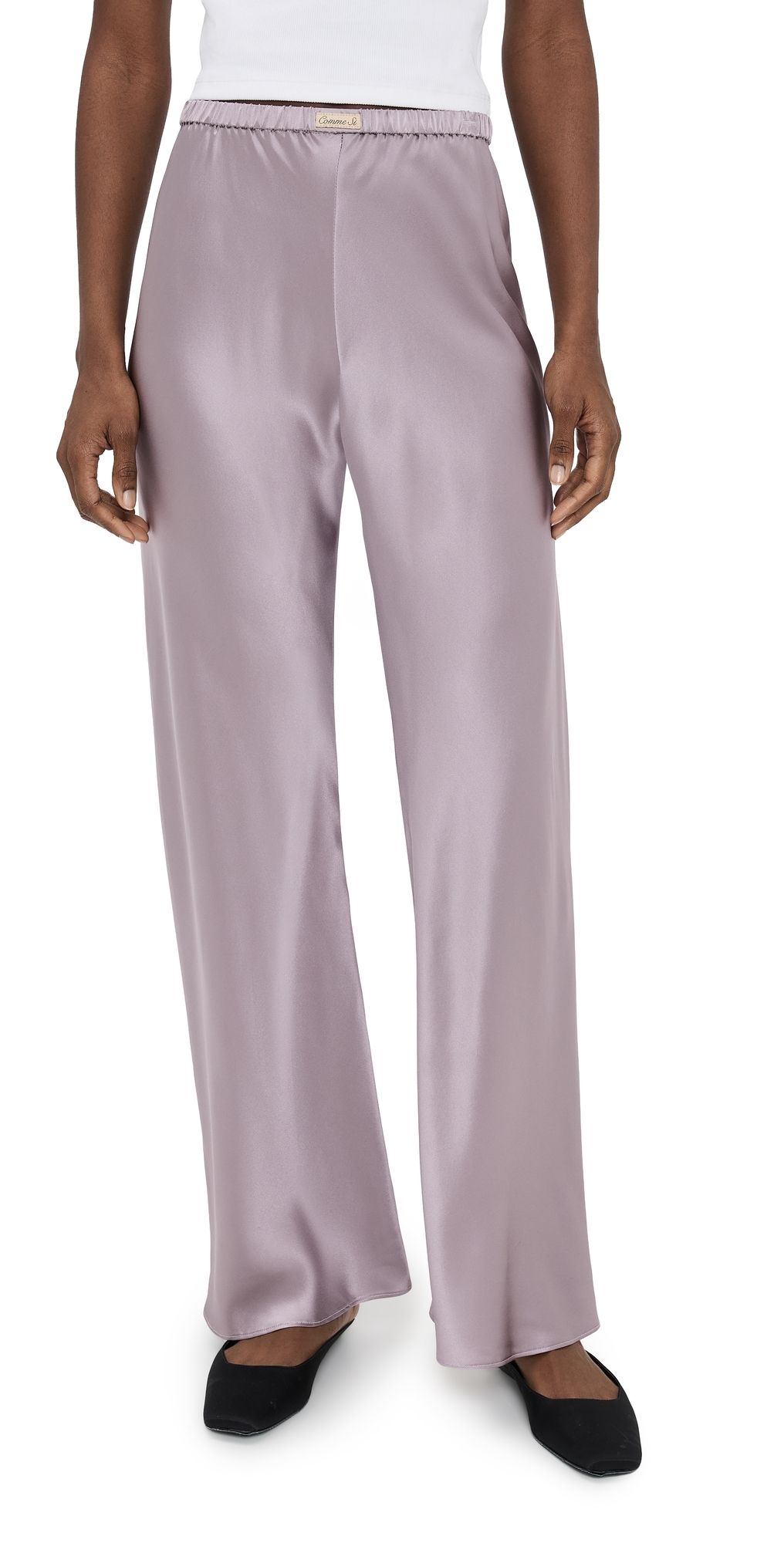Comme Si The Silk Bias Pants Mauve L