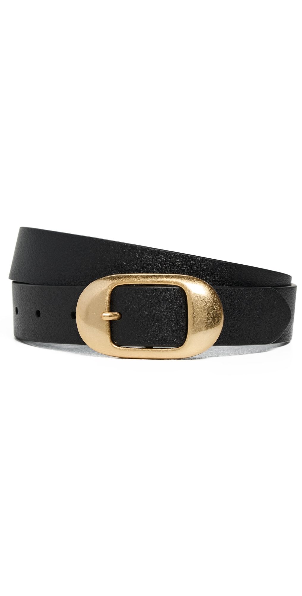 Favorite Daughter The Skinny Jean Belt Black/Antique Brass L