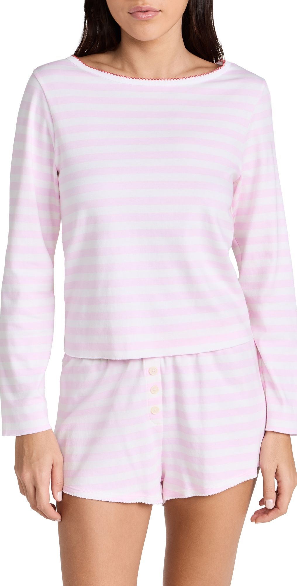 Cozyland by Morgan Lane Ellie Tee Candy Cane Stripe P