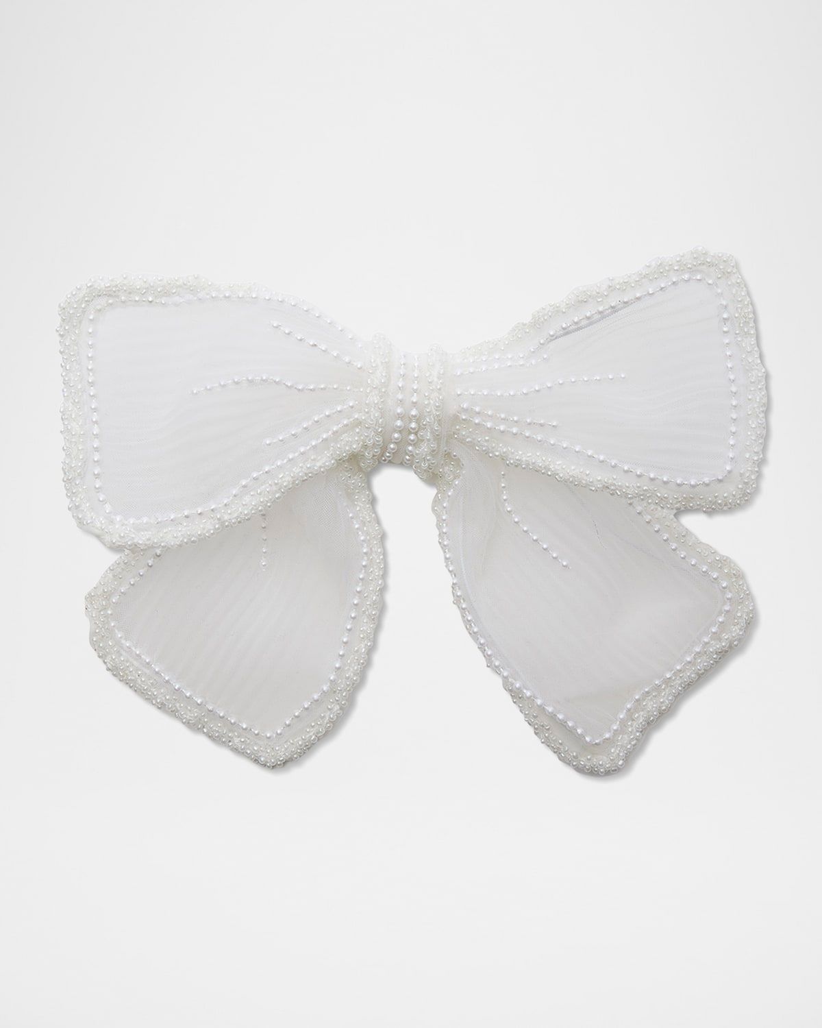 Mary Pearly Bow Barrette