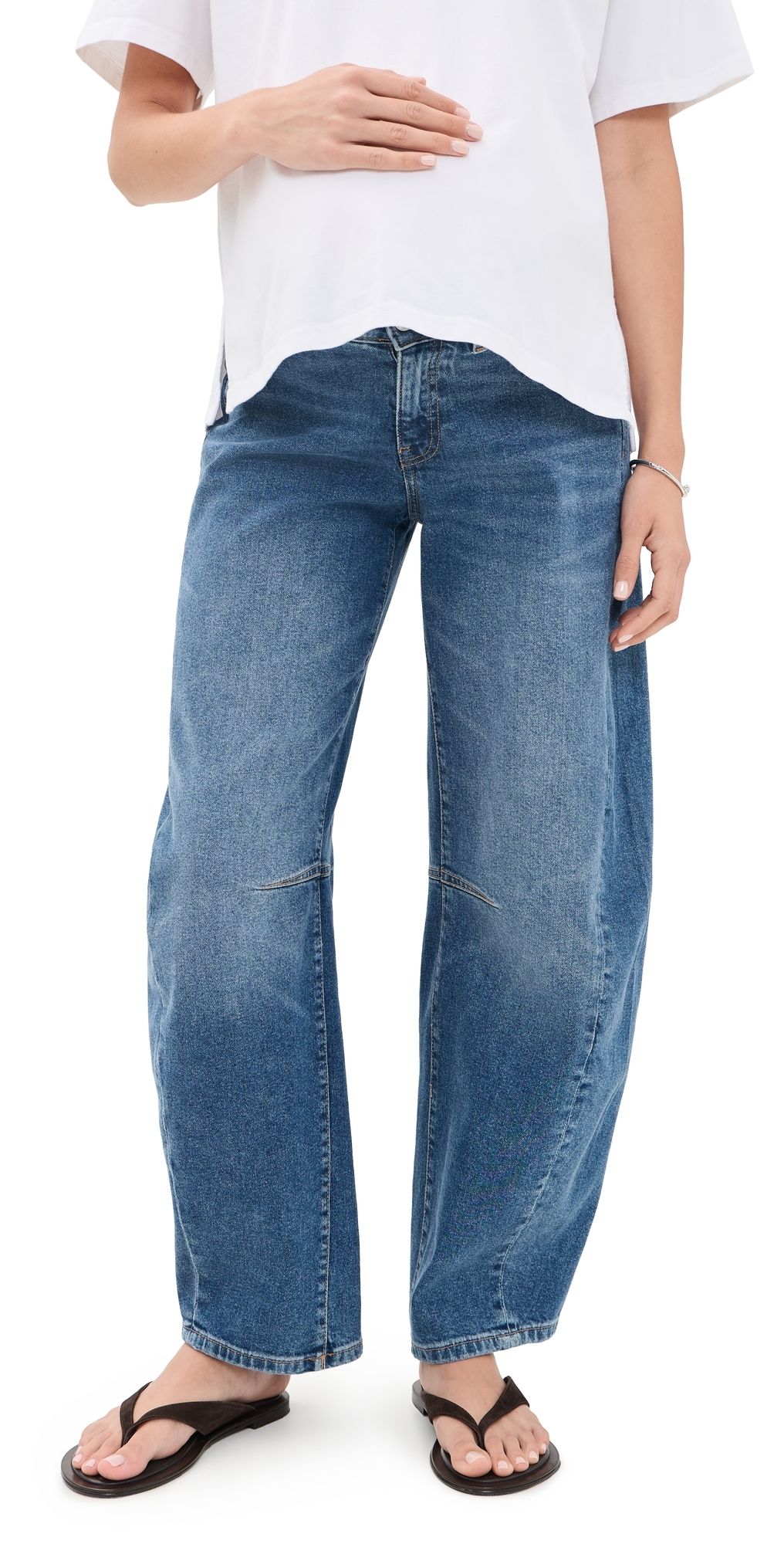 DL1961 Miro Maternity Barrel High Rise Jeans North Current 26