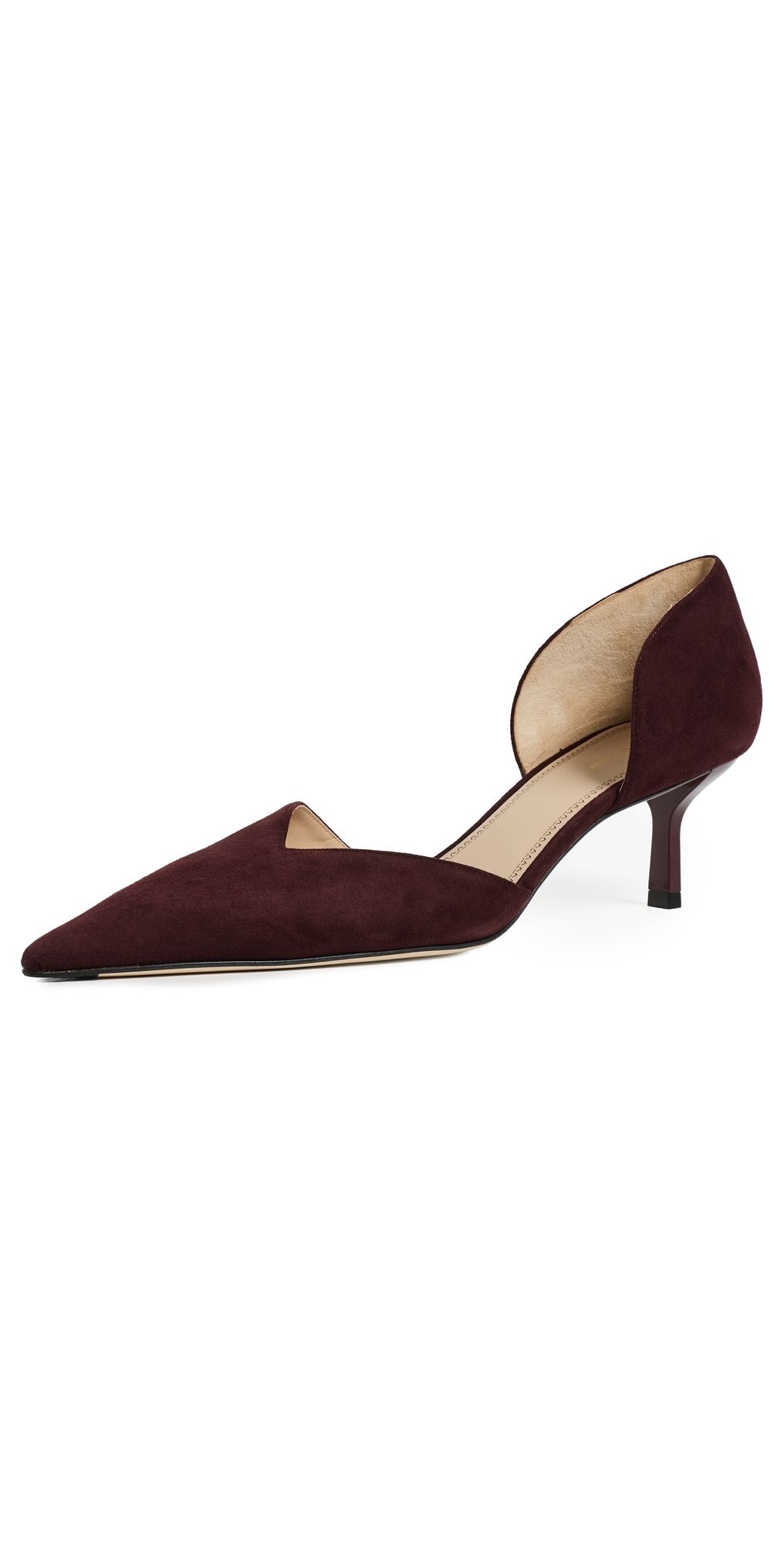 Victoria Beckham Victoria Angle D'Orsay Pumps Burgundy 36
