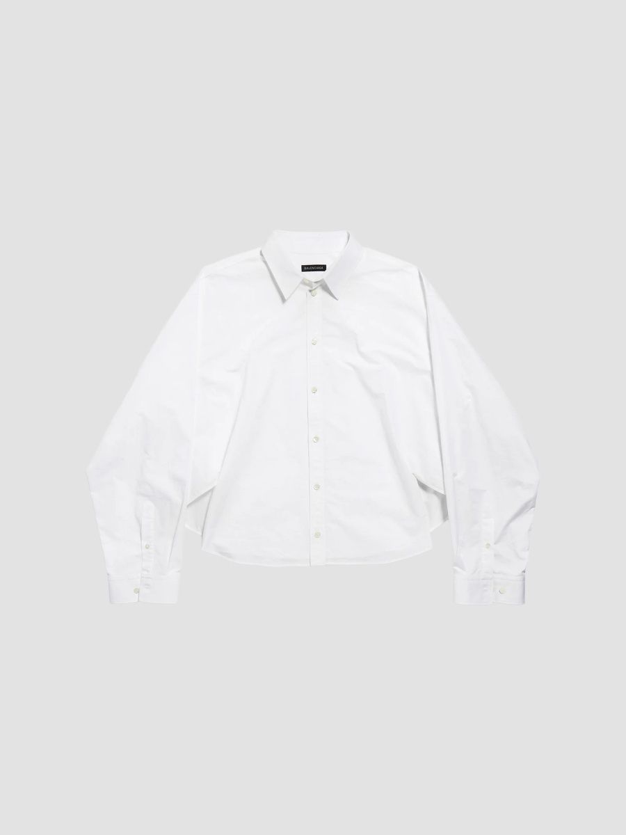 Balenciaga Women's Semi-Fitted Shirt - White - Size 6
