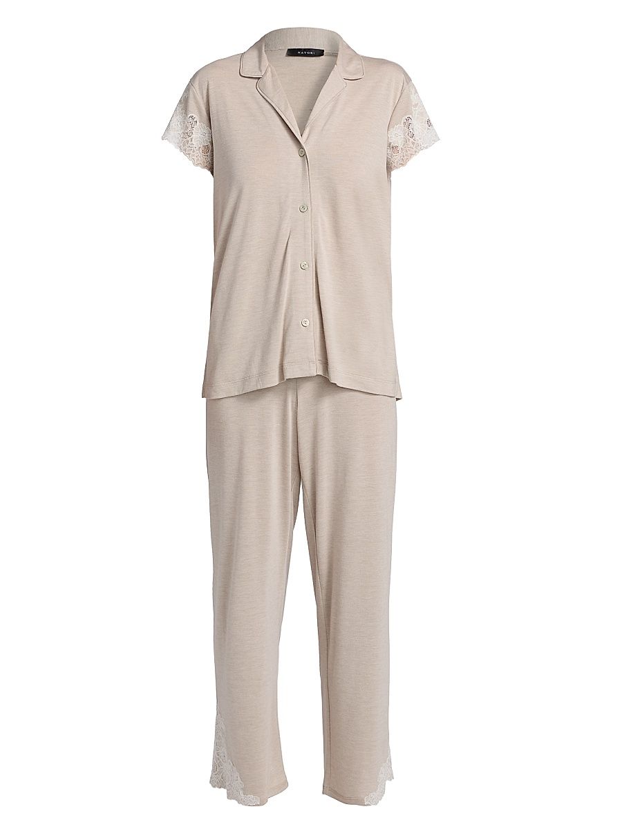 Women's 2-PieceLux Shangrila Pajama Set - Heather Cashmere - Size XL