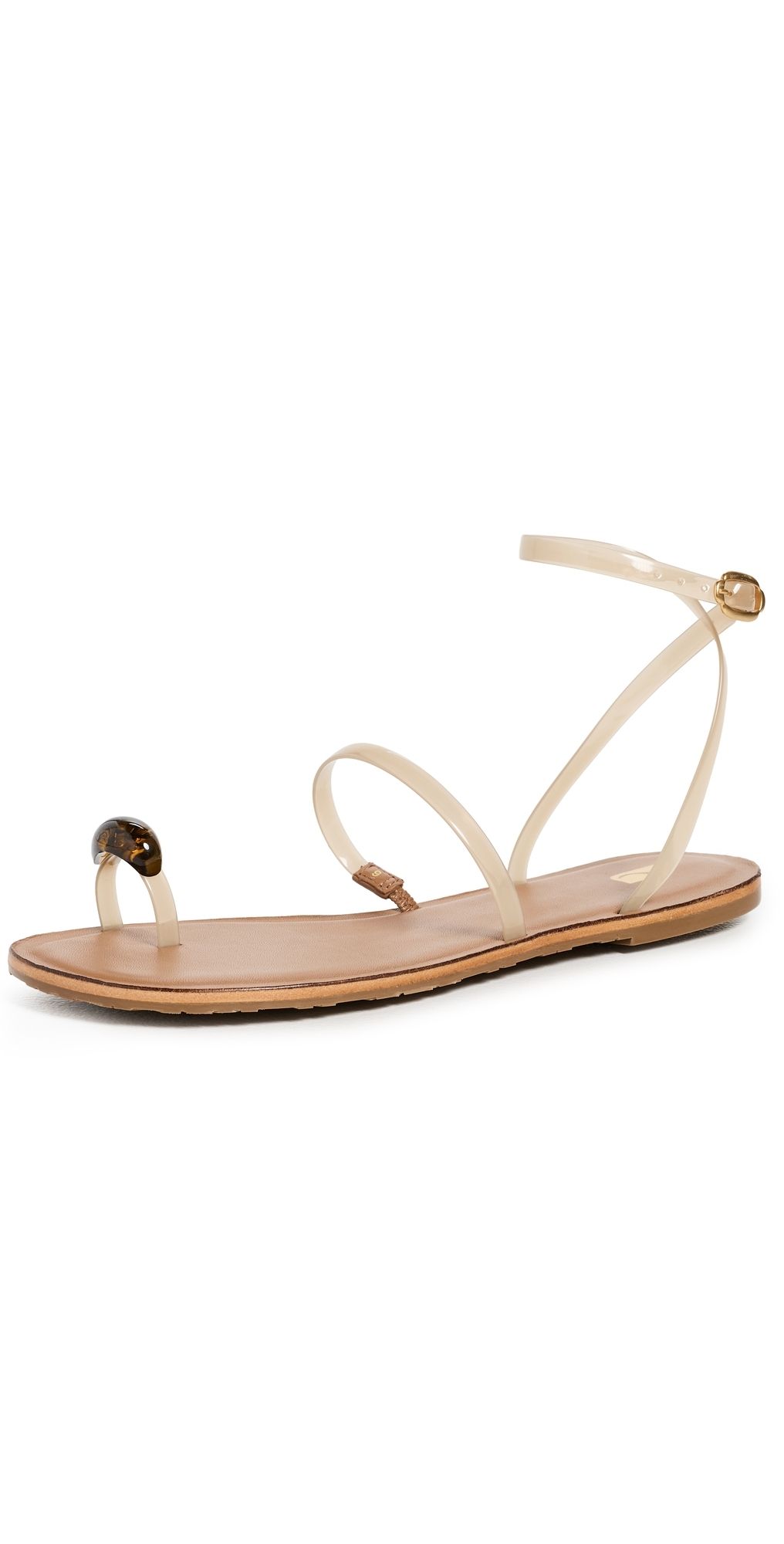 Larroudé Biarritz Jelly Sandals Ivory 8