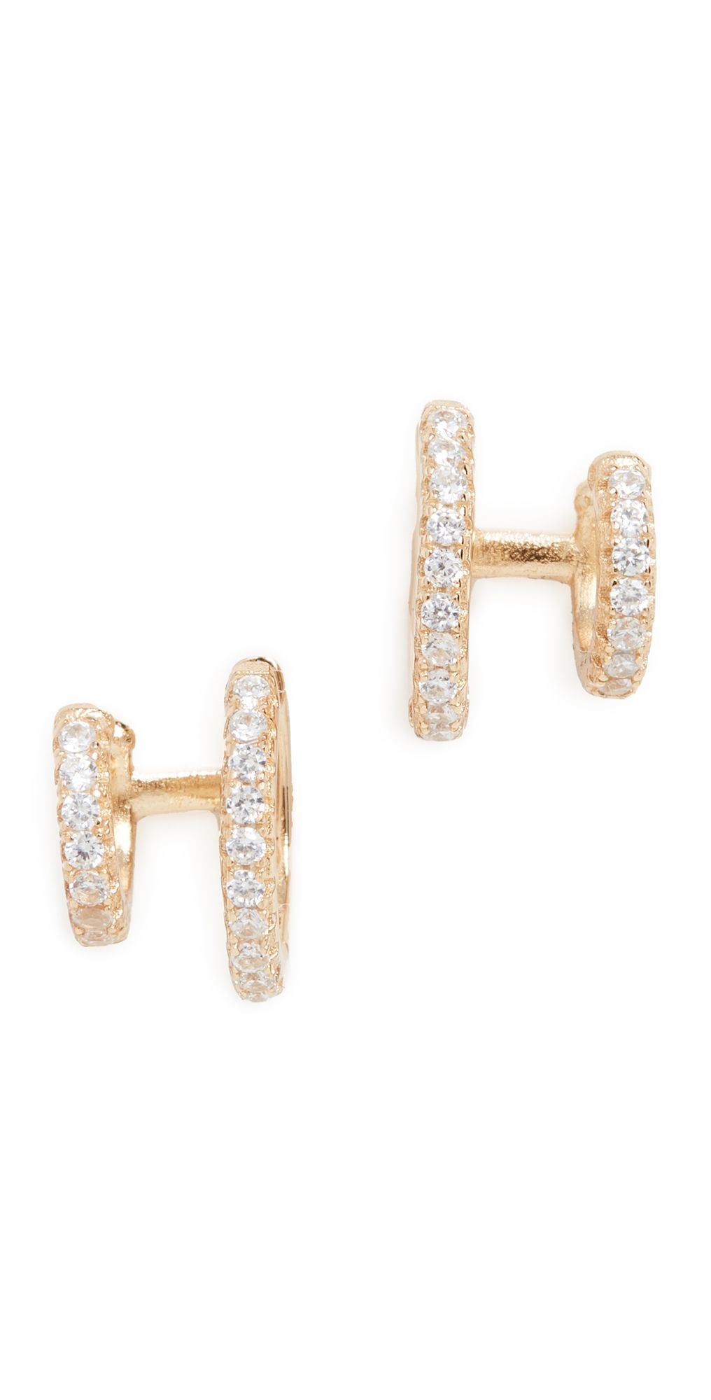 SHASHI Katerina Double Earrings Gold One Size