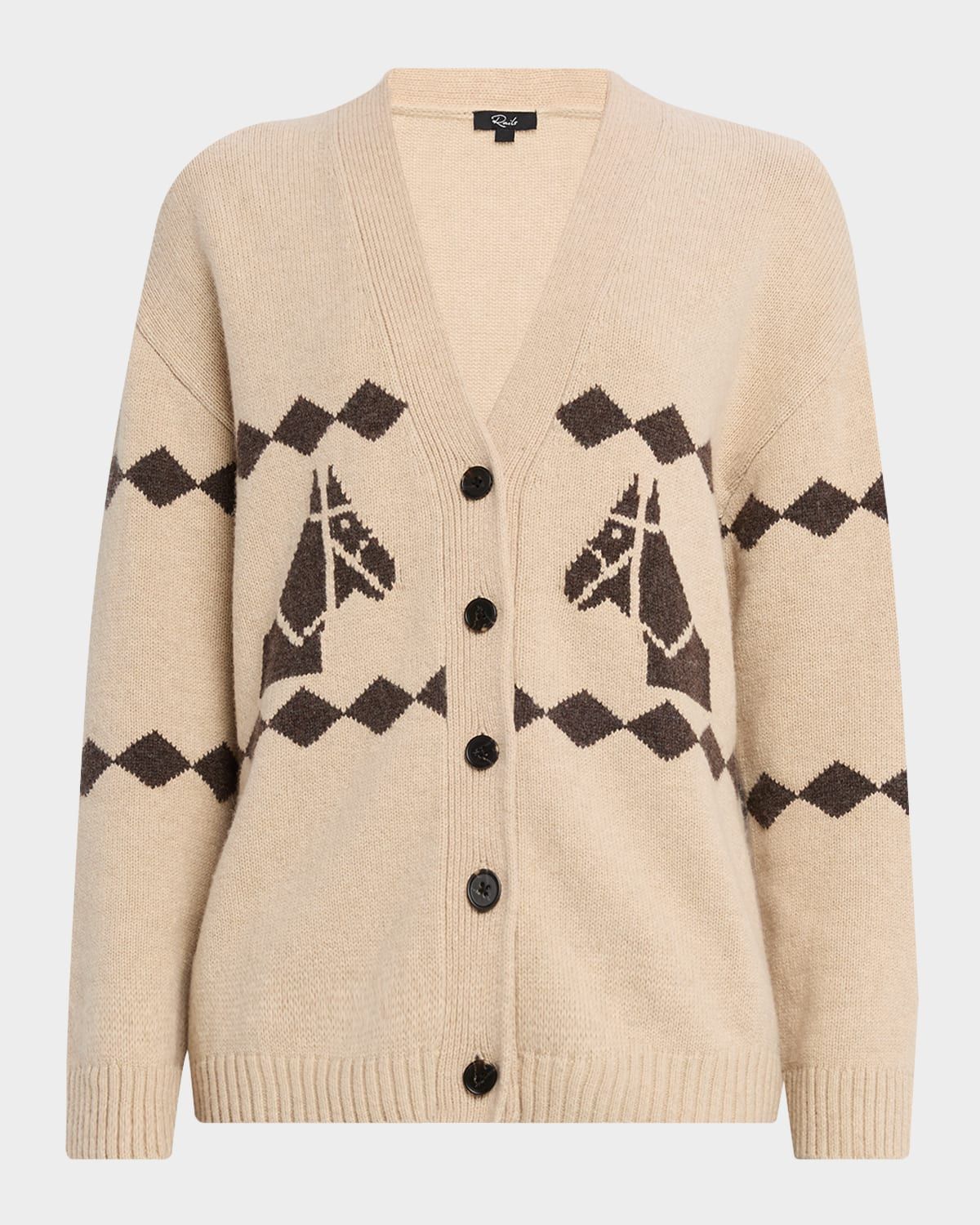Jona Geometric Horse Cardigan